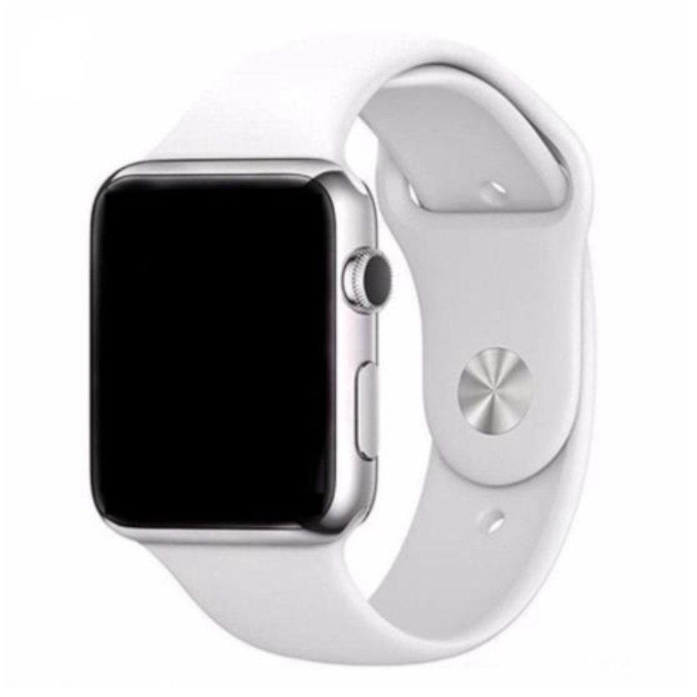 ❤️NEW White Sport Silicone Band For Apple Watch - Picture 2 of 5
